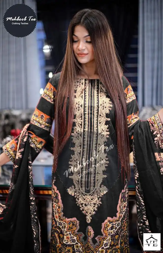 Mehboob Tex Maria B Lawn Collection 2023 Vol-01 Pure Cotton Wholesale Pakistani Suit Catalog — Wholesale Salwar Suits, MPA wholesale from Surat - Gallery Image 5