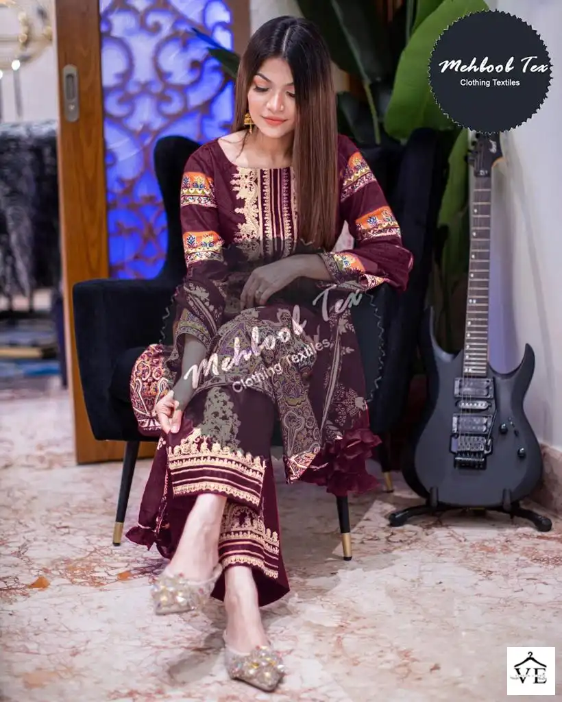 Mehboob Tex Maria B Lawn Collection 2023 Vol-01 Pure Cotton Wholesale Pakistani Suit Catalog — Wholesale Salwar Suits, MPA wholesale from Surat - Gallery Image 8
