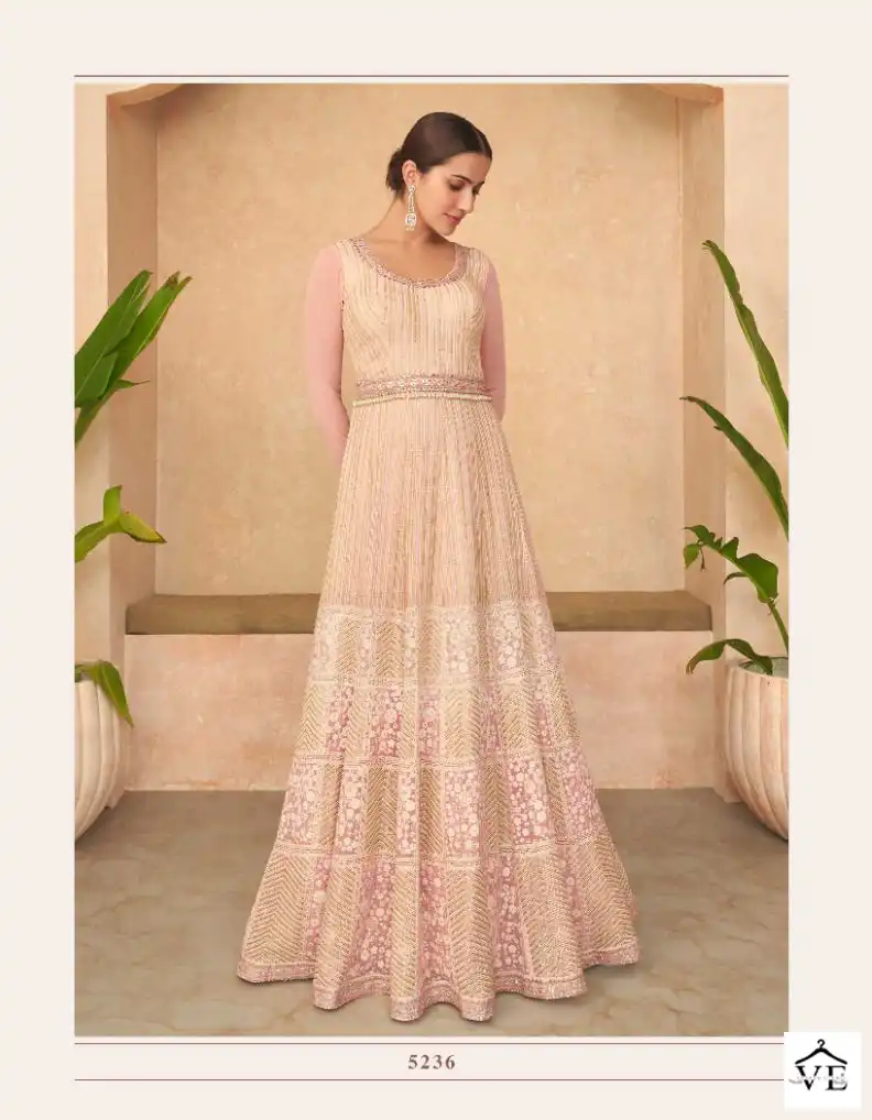 Sayuri Mariyah Real Georgette Wholesale Designer Gown With Dupatta Catalog — Wholesale Salwar Suits, Sayuri Designer wholesale from Surat - Gallery Image 3