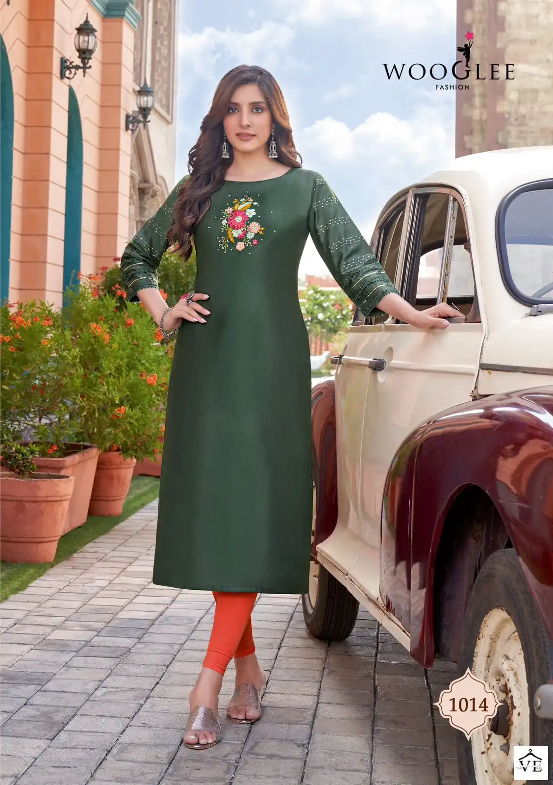 Wooglee Maryam Vol 2 Viscose Wholesale Kurti Catalog — Wholesale Kurtis, MPA wholesale from Surat - Gallery Image 3