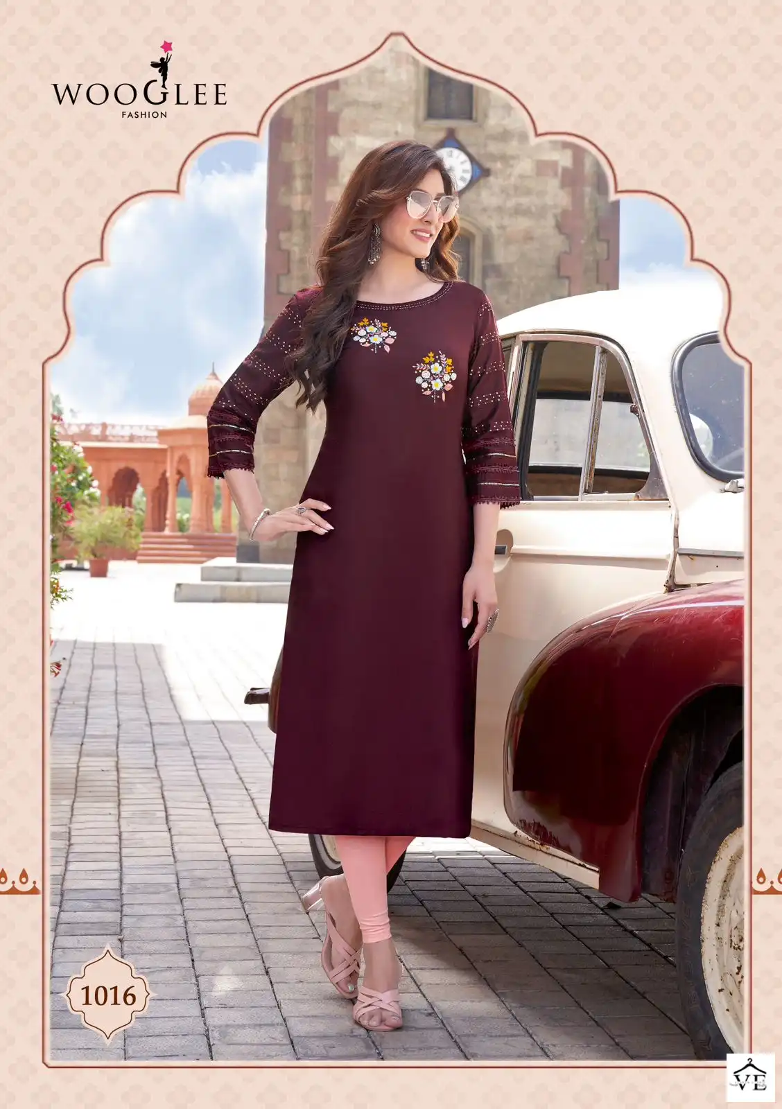 Wooglee Maryam Vol 2 Viscose Wholesale Kurti Catalog — Wholesale Kurtis, MPA wholesale from Surat - Gallery Image 4