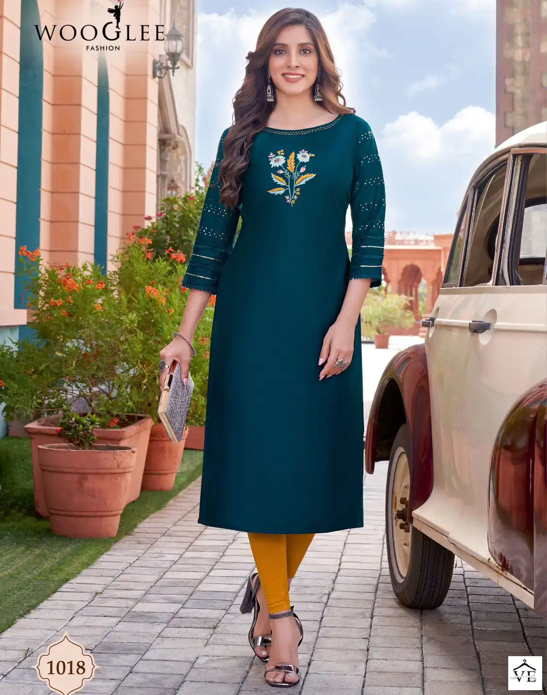 Wooglee Maryam Vol 2 Viscose Wholesale Kurti Catalog — Wholesale Kurtis, MPA wholesale from Surat — view 1