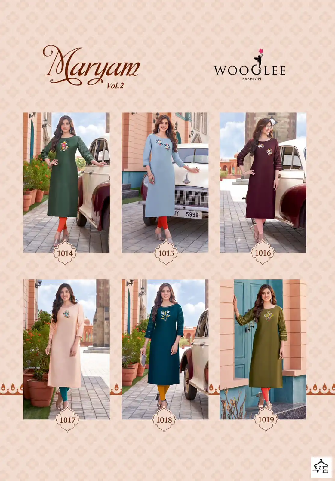 Wooglee Maryam Vol 2 Viscose Wholesale Kurti Catalog — Wholesale Kurtis, MPA wholesale from Surat — view 7