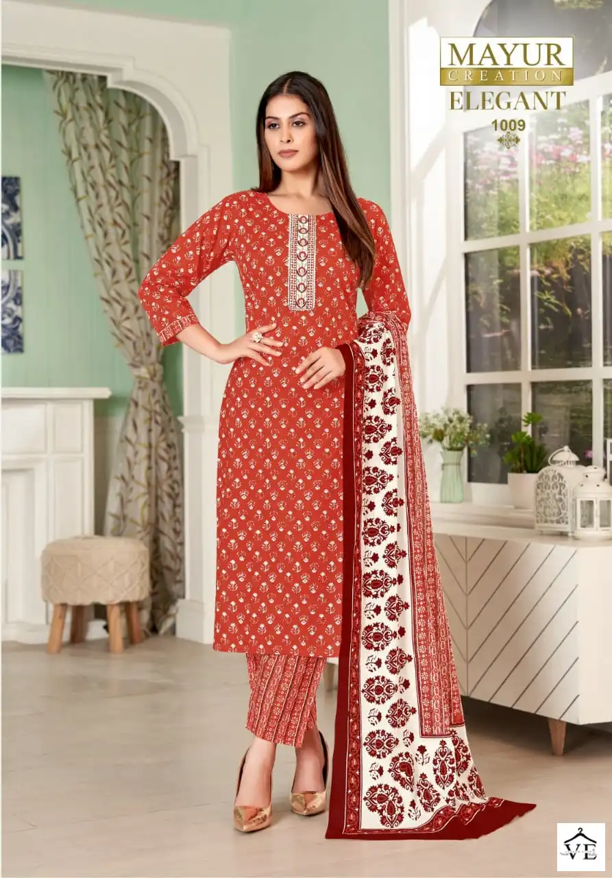 Mayur Creation Elegant Vol 1 Cotton Wholesale Readymade Salwar Suit Catalog — Wholesale Salwar Suits, Mayur Dress wholesale from Surat - Gallery Image 8