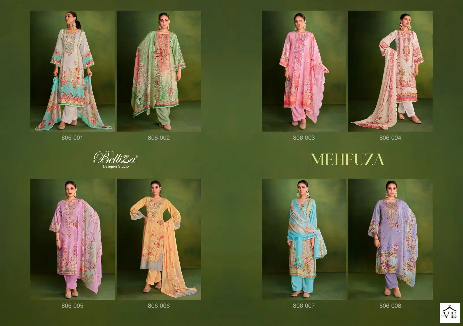 Alok Suits Mehfuza 100% Pure Cotton Wholesale Salwar Suit Catalog — Wholesale Salwar Suits, MPA wholesale from Surat — view 9