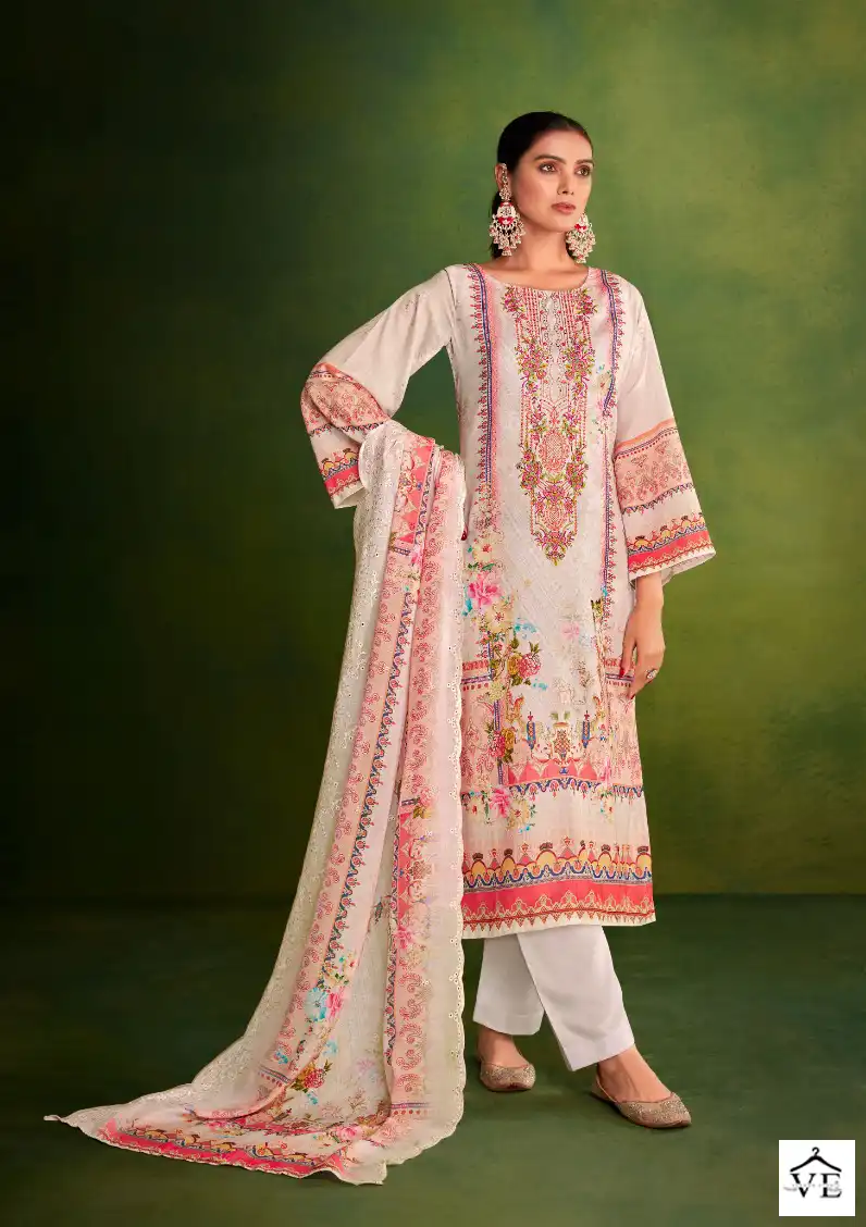 Alok Suits Mehfuza 100% Pure Cotton Wholesale Salwar Suit Catalog — Wholesale Salwar Suits, MPA wholesale from Surat - Gallery Image 6