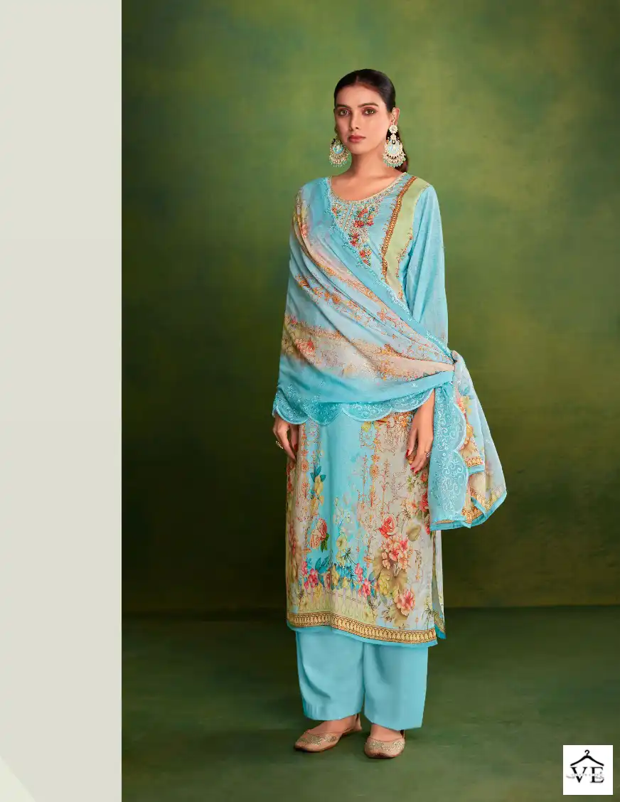 Alok Suits Mehfuza 100% Pure Cotton Wholesale Salwar Suit Catalog — Wholesale Salwar Suits, MPA wholesale from Surat - Gallery Image 2