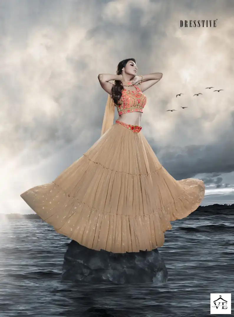 Dresstive Meira Art Silk Wholesale Designer Lehenga Catalog — Wholesale Lehenga, MPA wholesale from Surat - Gallery Image 3