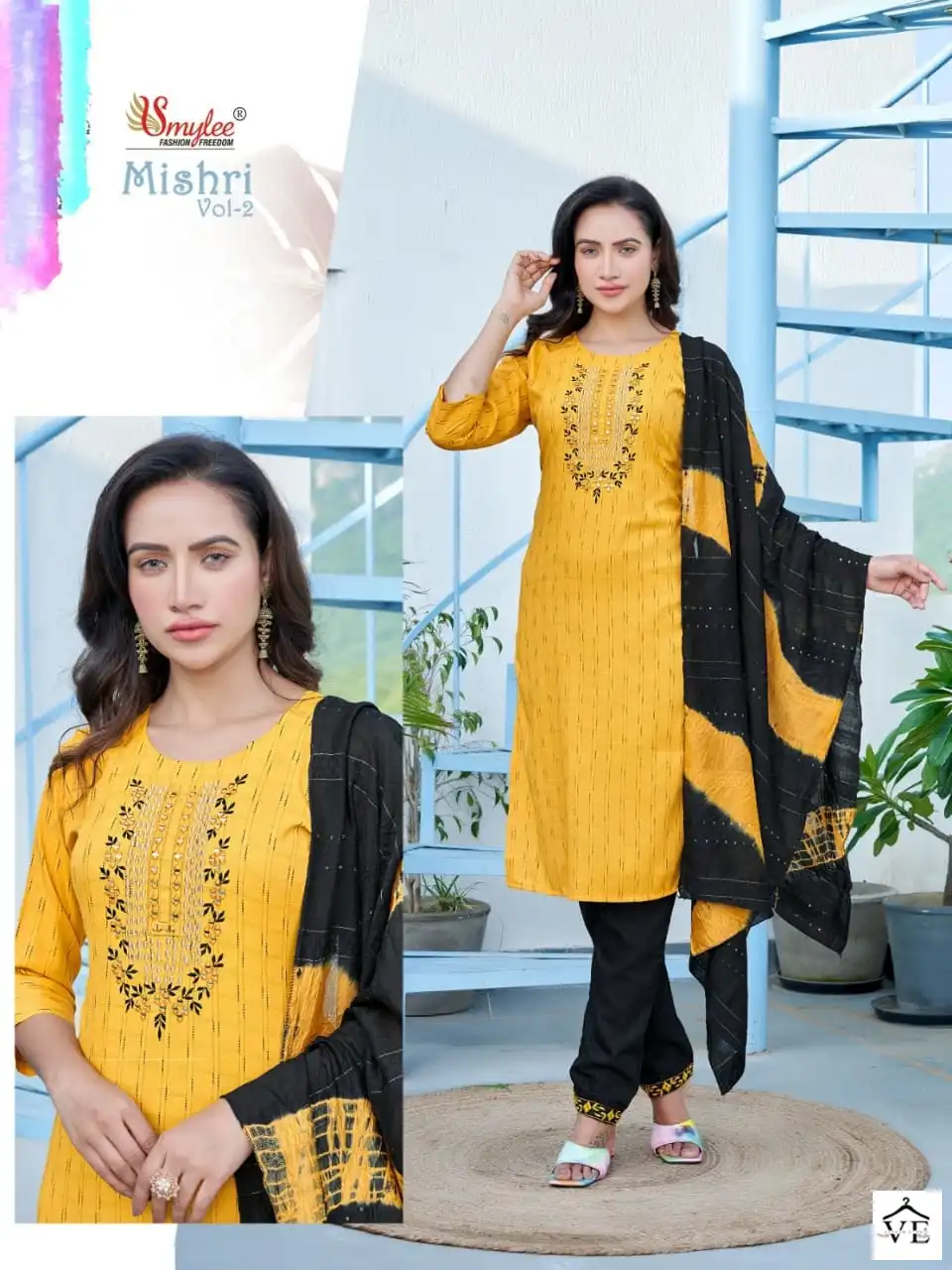 Rung Mishri Vol 2 Bombay Wiving Valvet Rayon Wholesale Readymade Salwar Suit Catalog — Wholesale Salwar Suits, MPA wholesale from Surat - Gallery Image 5