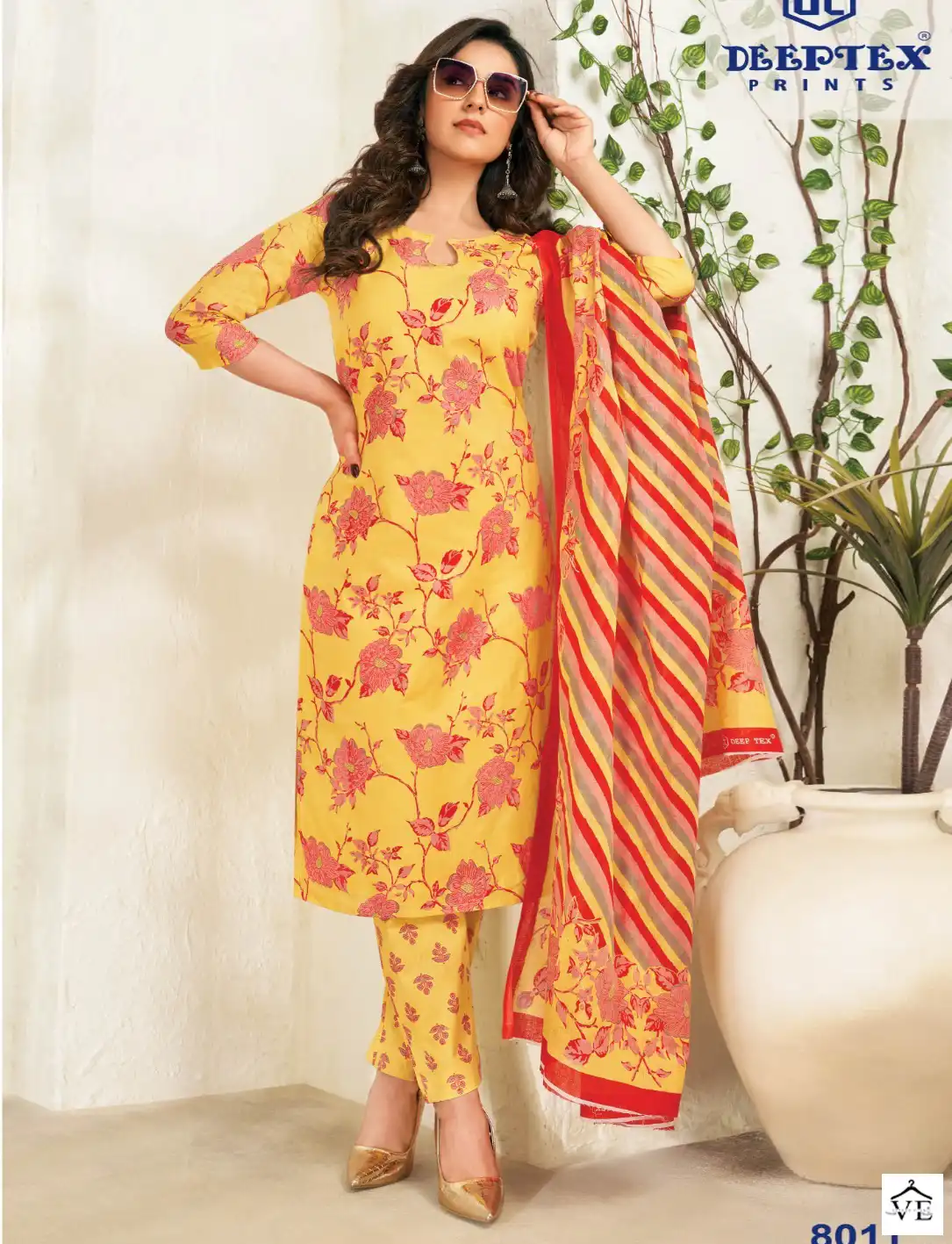 Deeptex Miss India Vol 80 Cotton Wholesale Daily Wear Suits Catalog