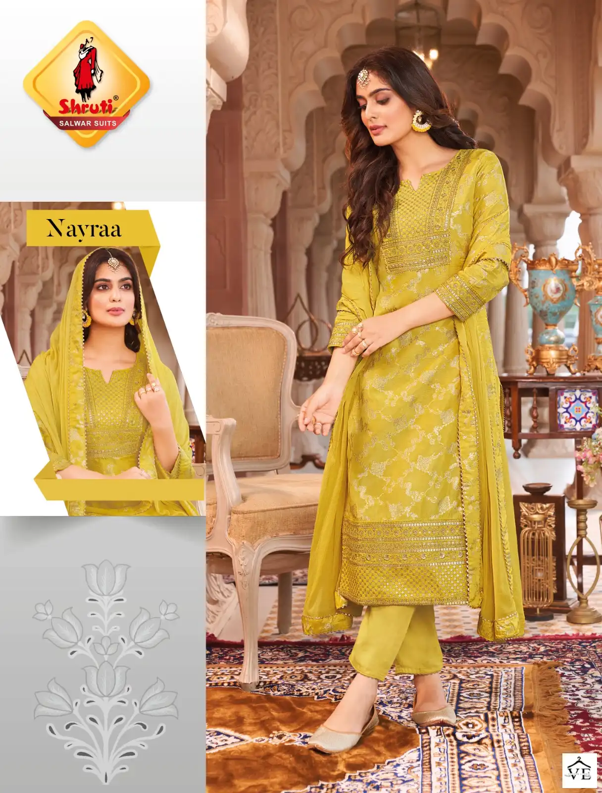 VE Morni Pure Viscose Jacquard Wholesale Readymade Suits Catalog — Wholesale Salwar Suits, MPA wholesale from Surat - Gallery Image 2