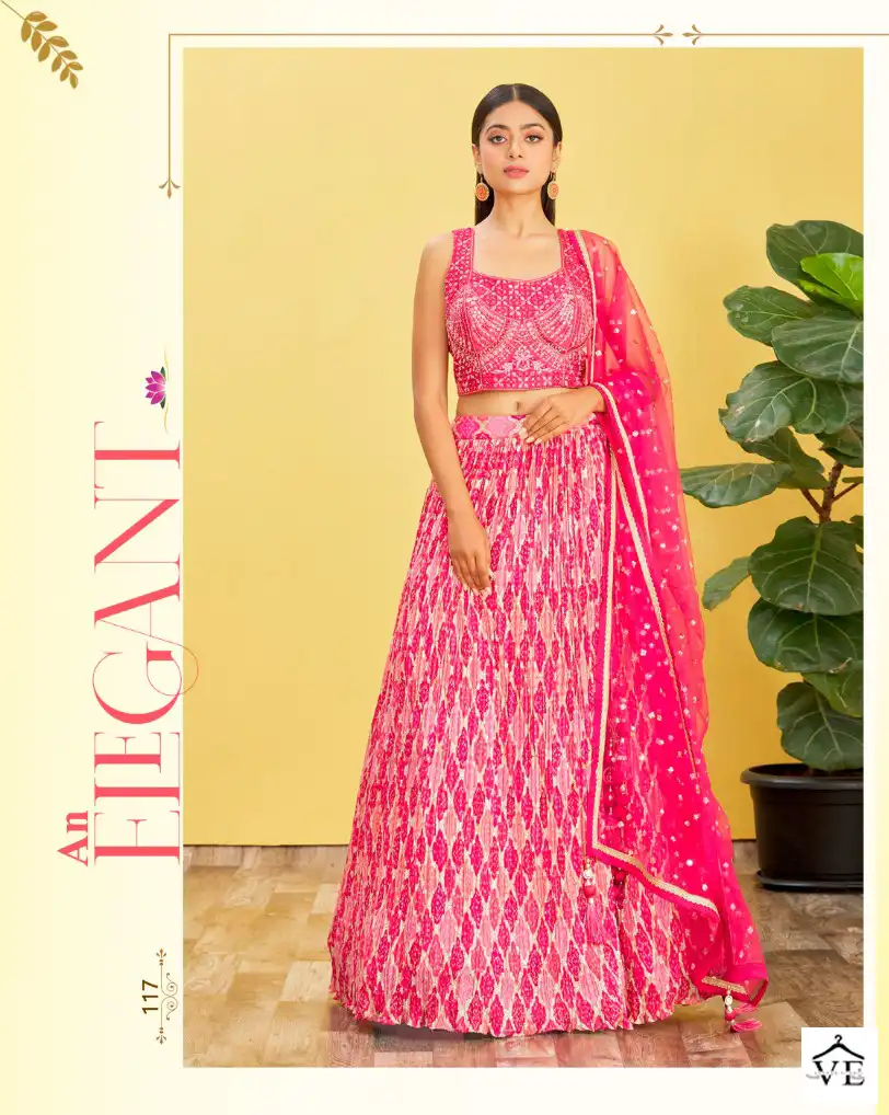 Zeel Mandakini Vol-2 Organza, Chinon Wholesale Lehenga Catalog — Wholesale Lehenga, MPA wholesale from Surat - Gallery Image 3