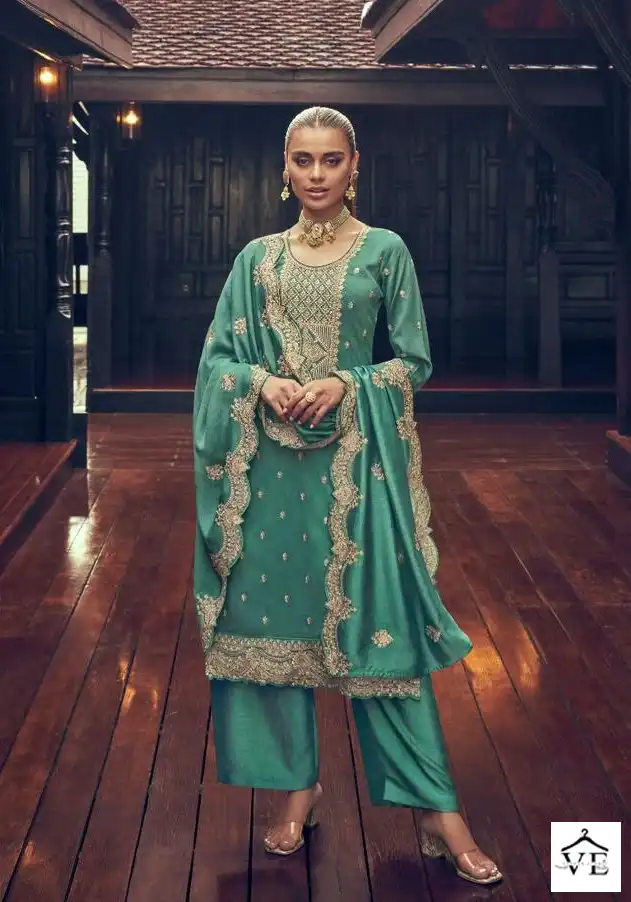 Aashirwad Manya Premium Silk Wholesale Designer Salwar Suit Catalog — Wholesale Salwar Suits, Aashirwad Creation wholesale from Surat — view 4