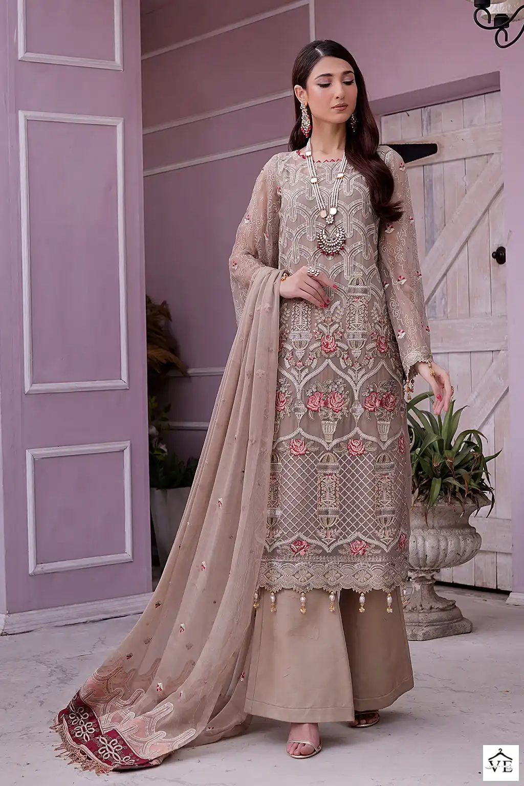 Rinaz Fashion Mariyam Gold Vol 23 Georgette Wholesale Pakistani Salwar Suit Catalog — Wholesale Salwar Suits, MPA wholesale from Surat - Gallery Image 3