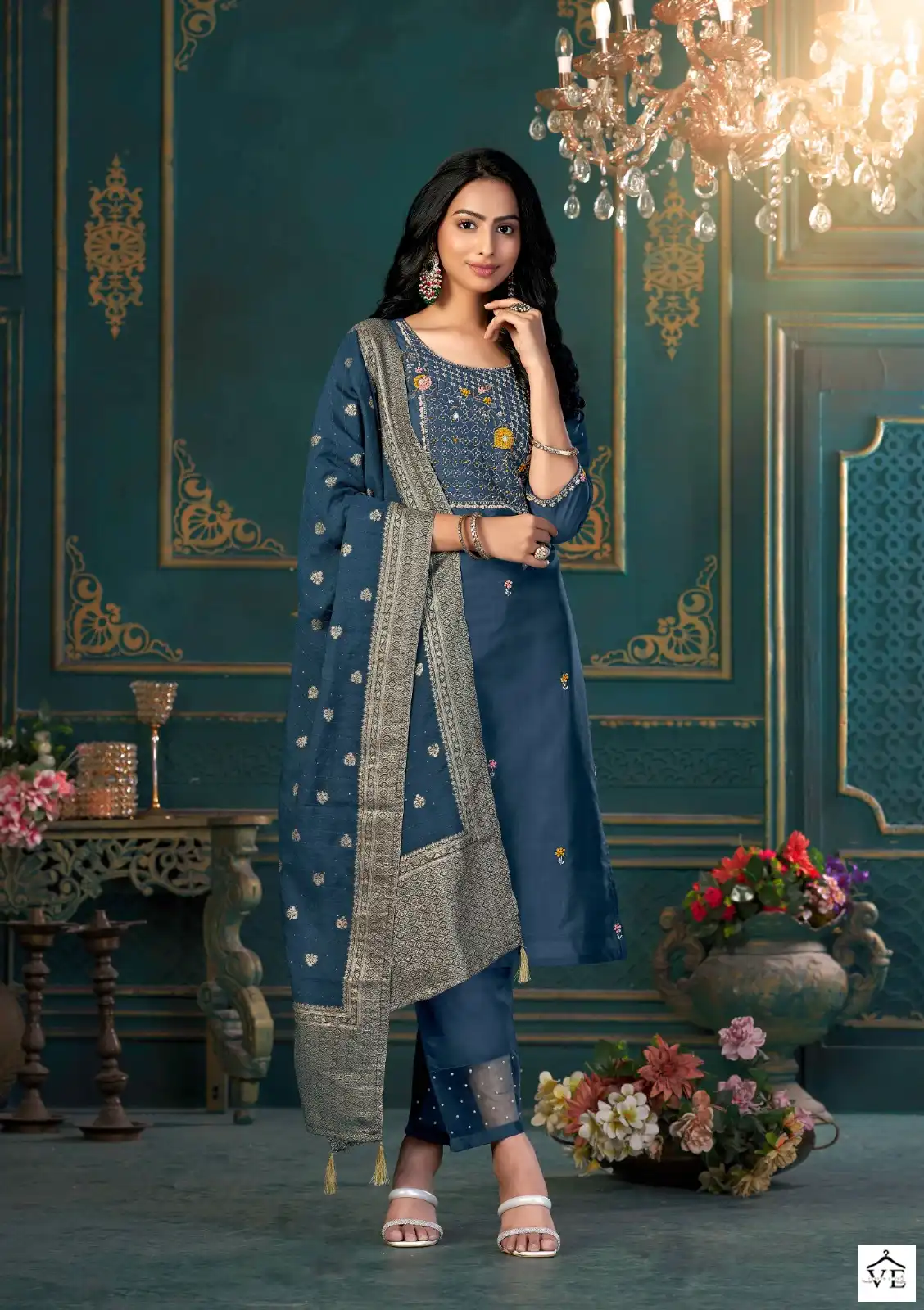 Anju Fabrics Mayra Vol 2 Pure Viscose Silk Wholesale Readymade Suits Catalog — Wholesale Salwar Suits, MPA wholesale from Surat - Gallery Image 3