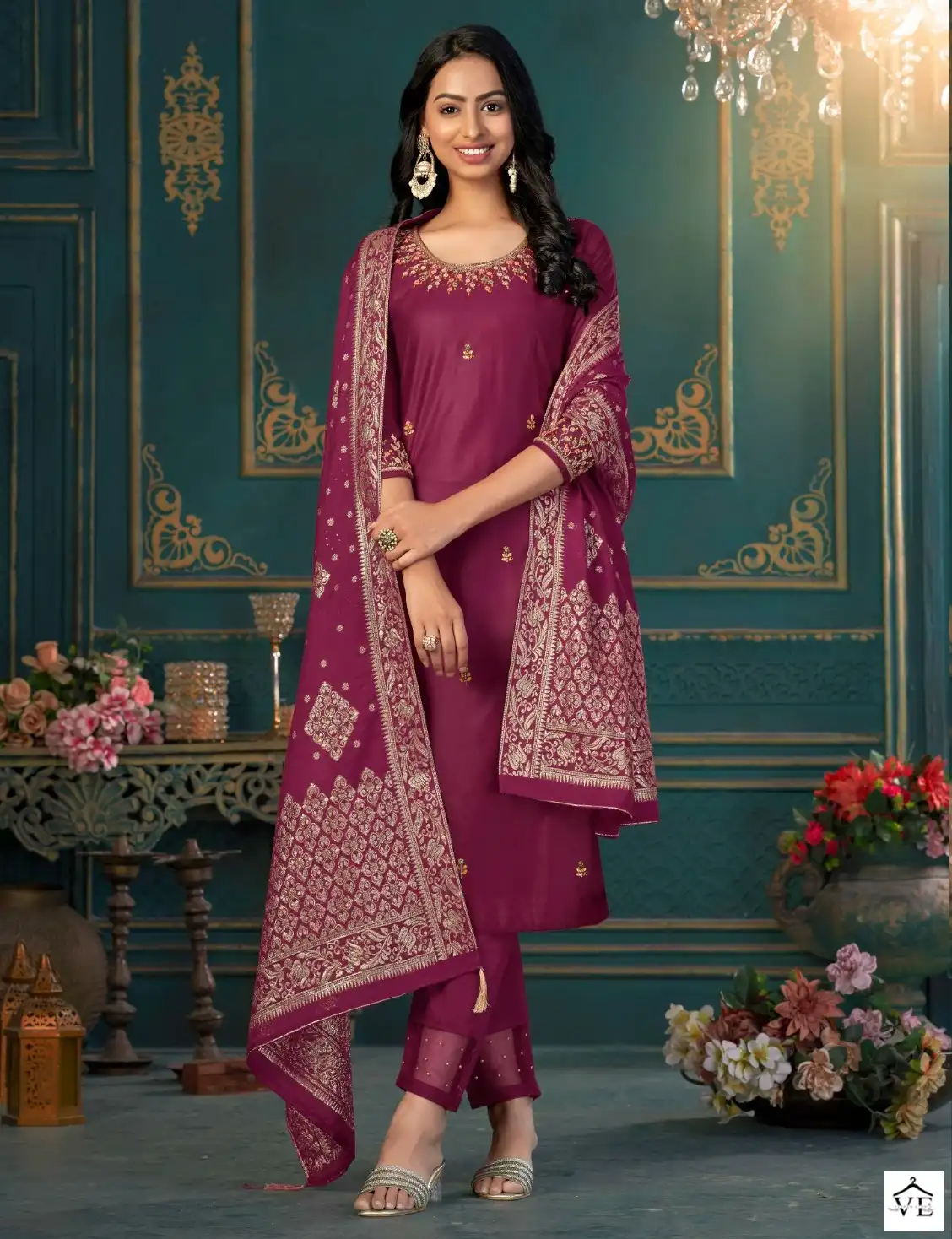 Anju Fabrics Mayra Vol 2 Pure Viscose Silk Wholesale Readymade Suits Catalog — Wholesale Salwar Suits, MPA wholesale from Surat — view 1