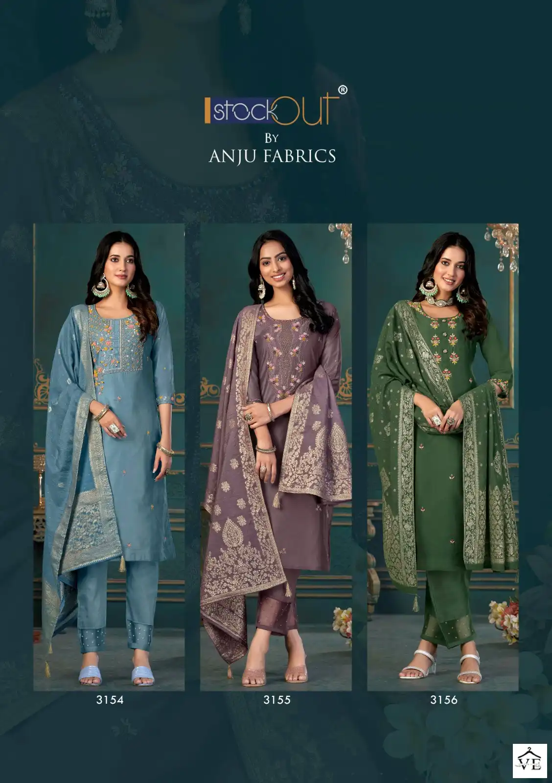 Anju Fabrics Mayra Vol 2 Pure Viscose Silk Wholesale Readymade Suits Catalog — Wholesale Salwar Suits, MPA wholesale from Surat - Gallery Image 7