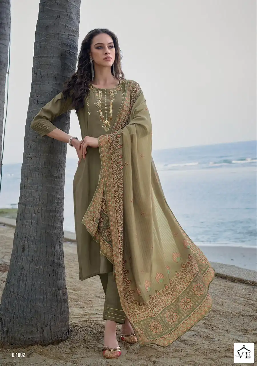 Ladies Flavour Mirza Pure Chanderi Modal Wholesale Readymade Suits Catalog — Wholesale Salwar Suits, MPA wholesale from Surat - Gallery Image 2