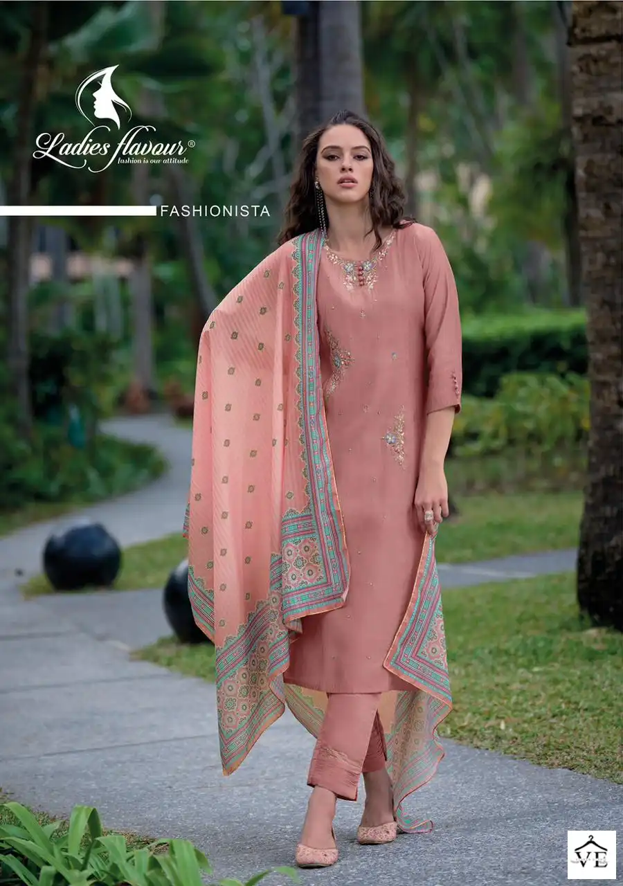 Ladies Flavour Mirza Pure Chanderi Modal Wholesale Readymade Suits Catalog — Wholesale Salwar Suits, MPA wholesale from Surat - Gallery Image 3