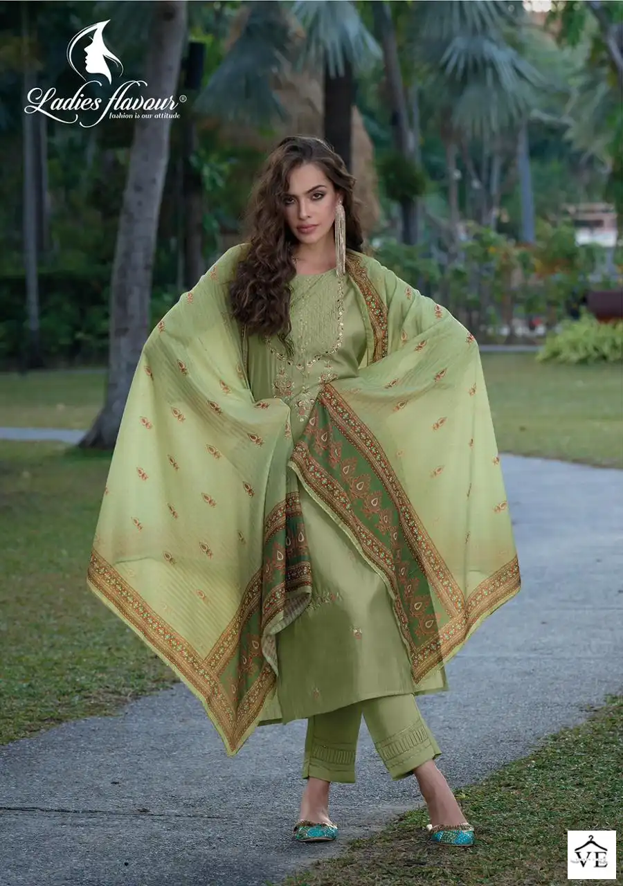 Ladies Flavour Mirza Pure Chanderi Modal Wholesale Readymade Suits Catalog — Wholesale Salwar Suits, MPA wholesale from Surat - Gallery Image 4