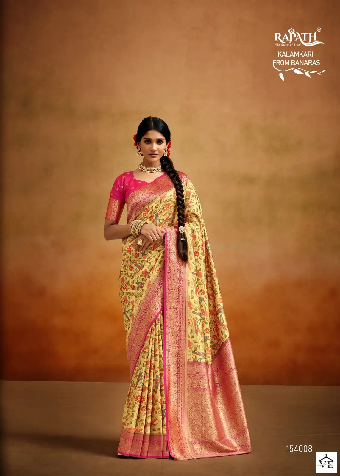 Rajpath Mogra Silk Soft Handloom Banarasi Silk Wholesale Saree Catalog — Wholesale Sarees, MPA wholesale from Surat - Gallery Image 3