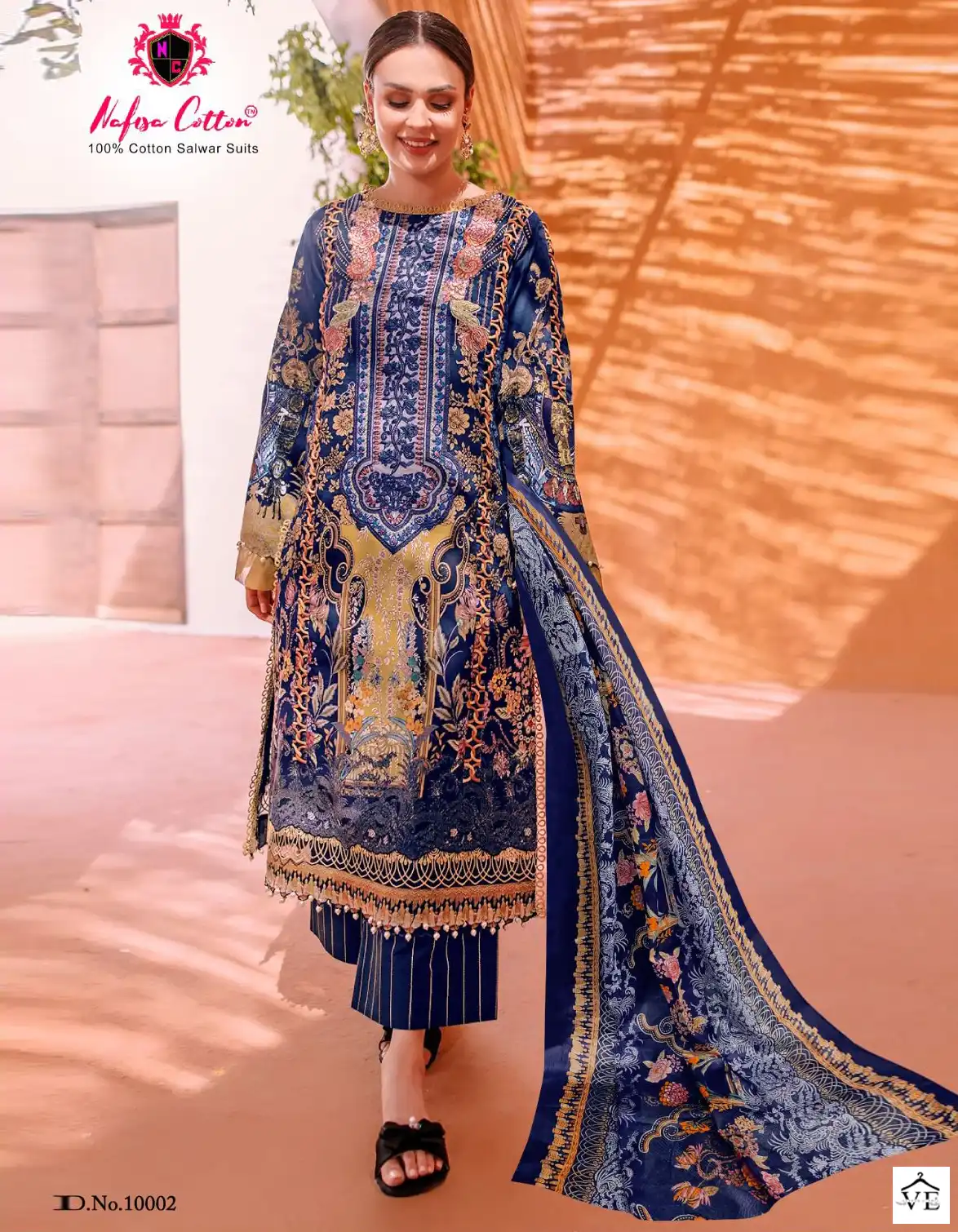 Nafisa Monsoon Cotton Collection Vol 10 Pure Cotton Wholesale Pakistani Suit Catalog — Wholesale Salwar Suits, MPA wholesale from Surat — view 1