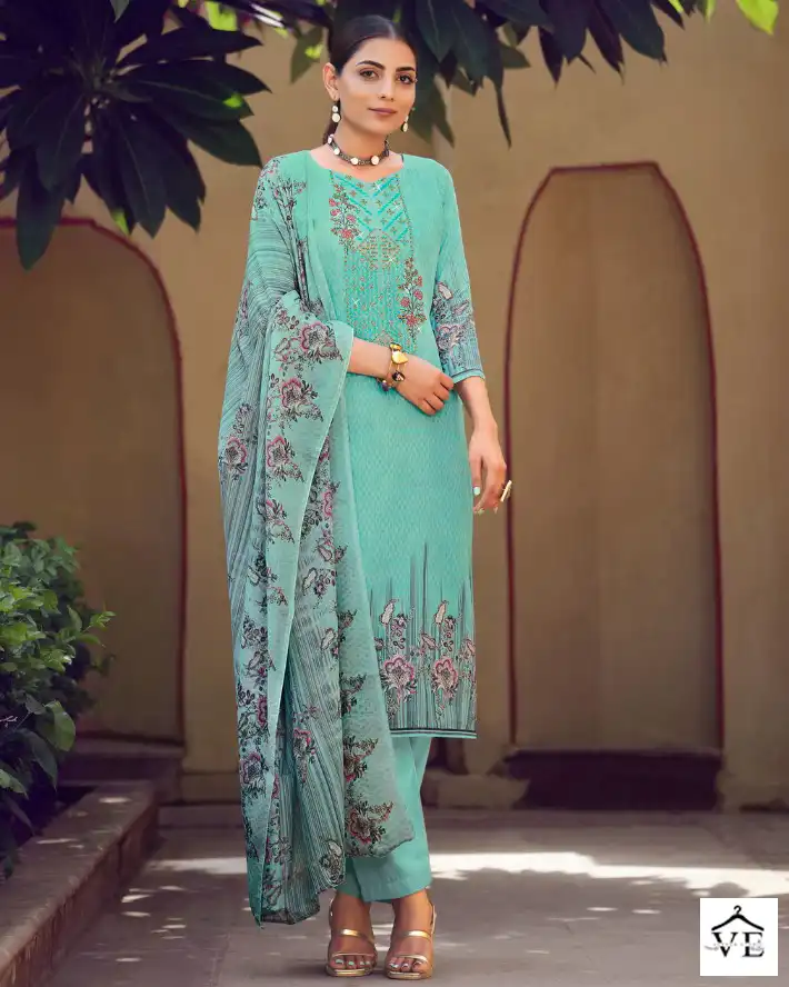 Belliza Naira Special Edition 100% Pure Jam Cotton Wholesale Salwar Suit Catalog — Wholesale Salwar Suits, Belliza Designer wholesale from Surat — view 1