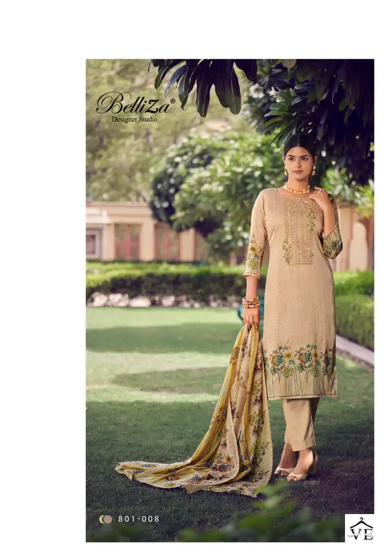 Belliza Naira Special Edition 100% Pure Jam Cotton Wholesale Salwar Suit Catalog — Wholesale Salwar Suits, Belliza Designer wholesale from Surat - Gallery Image 3