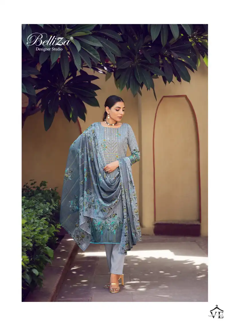 Belliza Naira Special Edition 100% Pure Jam Cotton Wholesale Salwar Suit Catalog — Wholesale Salwar Suits, Belliza Designer wholesale from Surat - Gallery Image 4