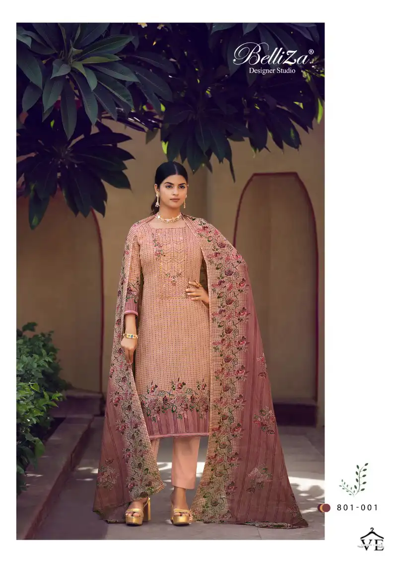 Belliza Naira Special Edition 100% Pure Jam Cotton Wholesale Salwar Suit Catalog — Wholesale Salwar Suits, Belliza Designer wholesale from Surat - Gallery Image 5