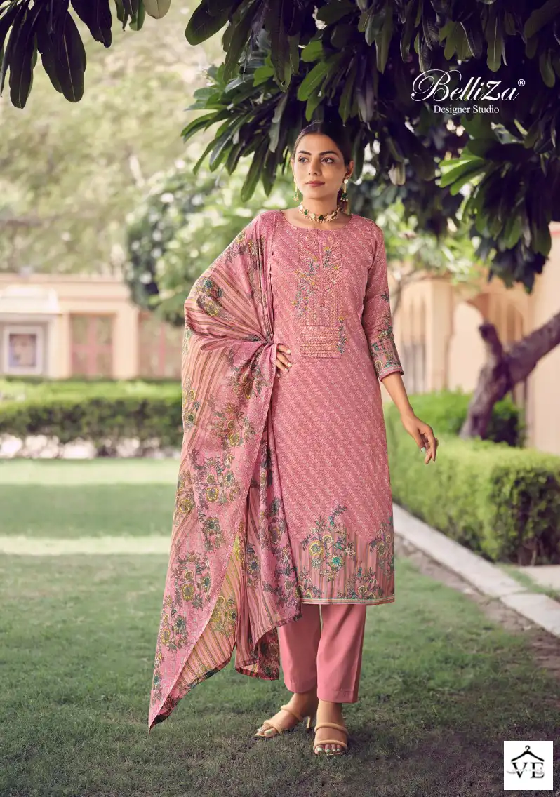 Belliza Naira Special Edition 100% Pure Jam Cotton Wholesale Salwar Suit Catalog — Wholesale Salwar Suits, Belliza Designer wholesale from Surat - Gallery Image 6