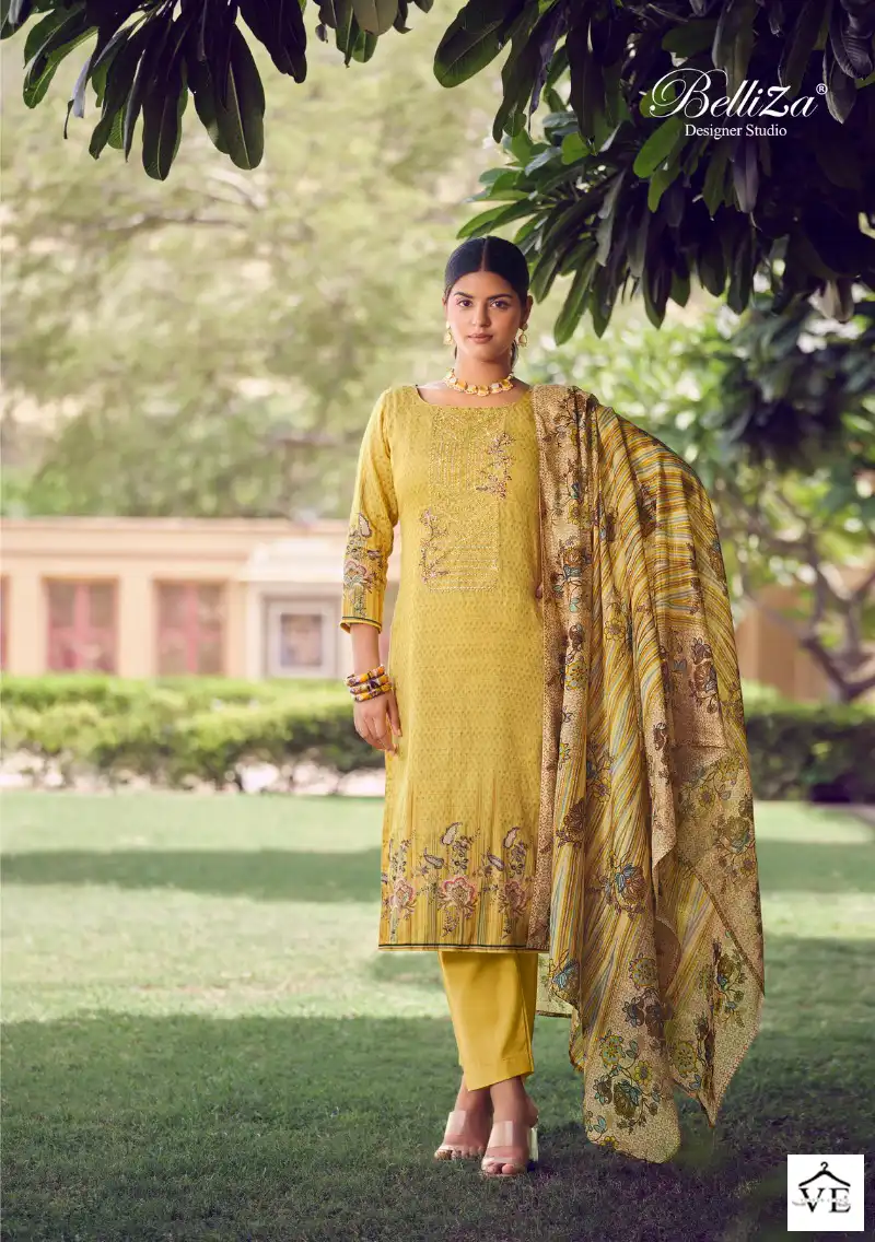 Belliza Naira Special Edition 100% Pure Jam Cotton Wholesale Salwar Suit Catalog — Wholesale Salwar Suits, Belliza Designer wholesale from Surat - Gallery Image 7
