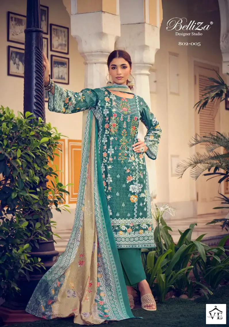 Belliza Designer Naira Vol 12 Cotton Wholesale Pakistani Salwar Suit Catalog — Wholesale Salwar Suits, Belliza Designer wholesale from Surat - Gallery Image 5