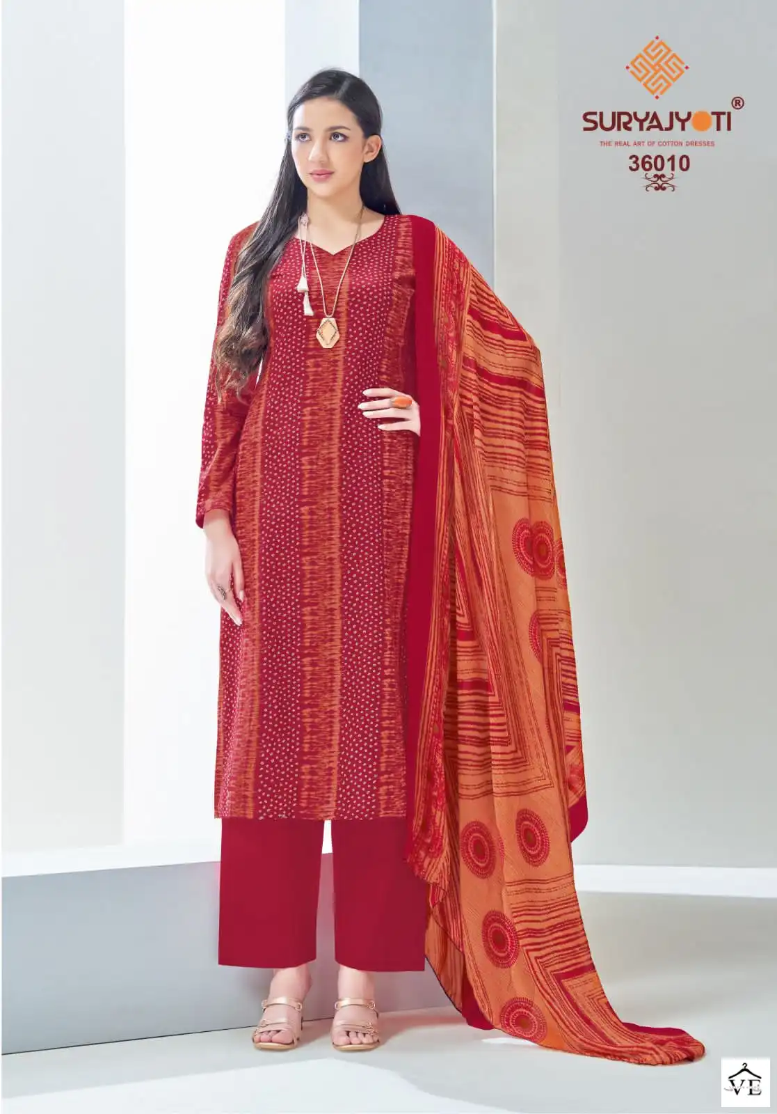Suryajyoti Naishaa Vol 36 Cotton Wholesale Salwar Suit Catalog — Wholesale Salwar Suits, MPA wholesale from Surat - Gallery Image 9