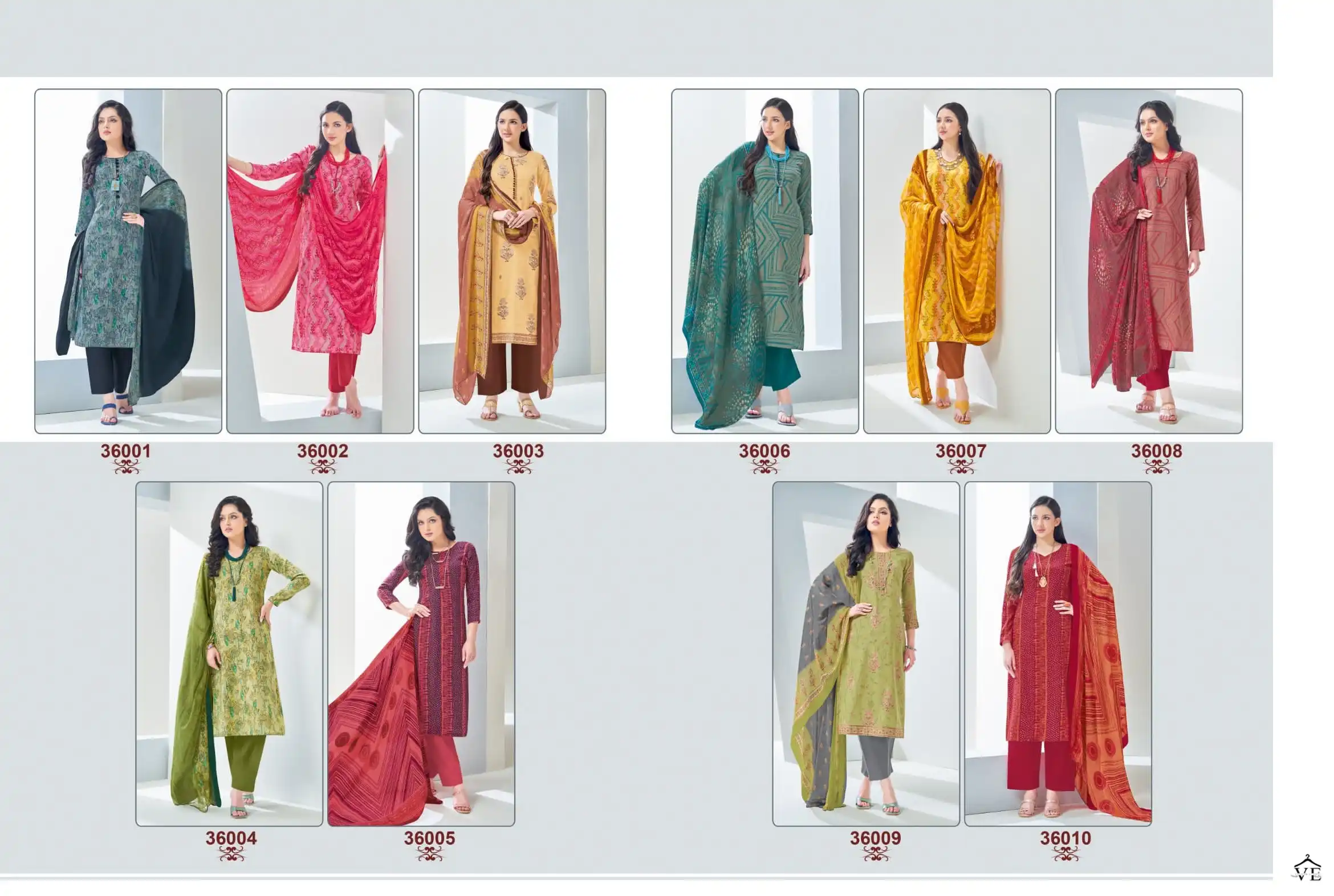 Suryajyoti Naishaa Vol 36 Cotton Wholesale Salwar Suit Catalog — Wholesale Salwar Suits, MPA wholesale from Surat — view 11