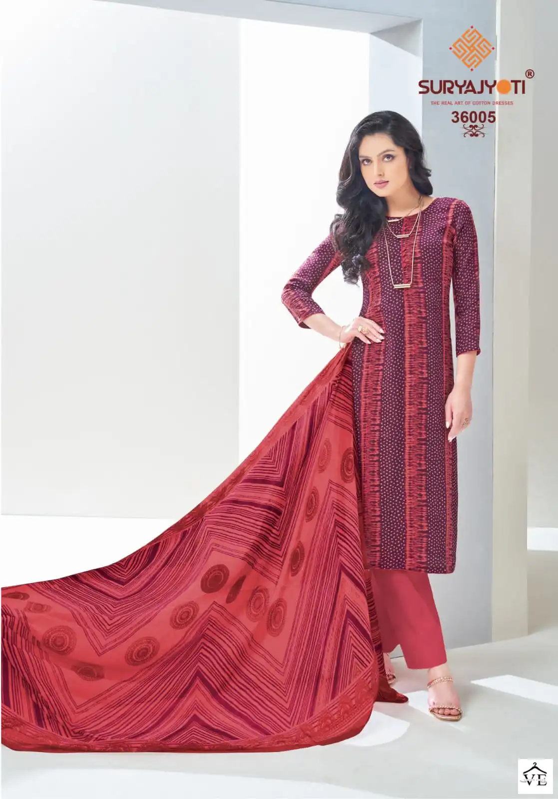 Suryajyoti Naishaa Vol 36 Cotton Wholesale Salwar Suit Catalog — Wholesale Salwar Suits, MPA wholesale from Surat - Gallery Image 4
