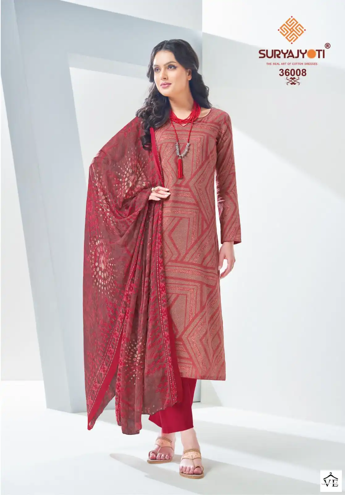 Suryajyoti Naishaa Vol 36 Cotton Wholesale Salwar Suit Catalog — Wholesale Salwar Suits, MPA wholesale from Surat - Gallery Image 6