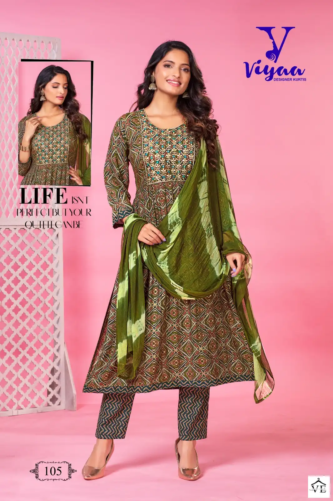 Viyaa Designer Nakhrali Vol 1 Rayon Wholesale Readymade Suits Catalog — Wholesale Salwar Suits, MPA wholesale from Surat - Gallery Image 6