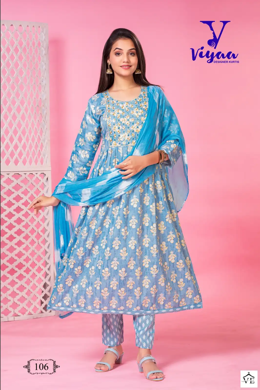Viyaa Designer Nakhrali Vol 1 Rayon Wholesale Readymade Suits Catalog — Wholesale Salwar Suits, MPA wholesale from Surat - Gallery Image 2