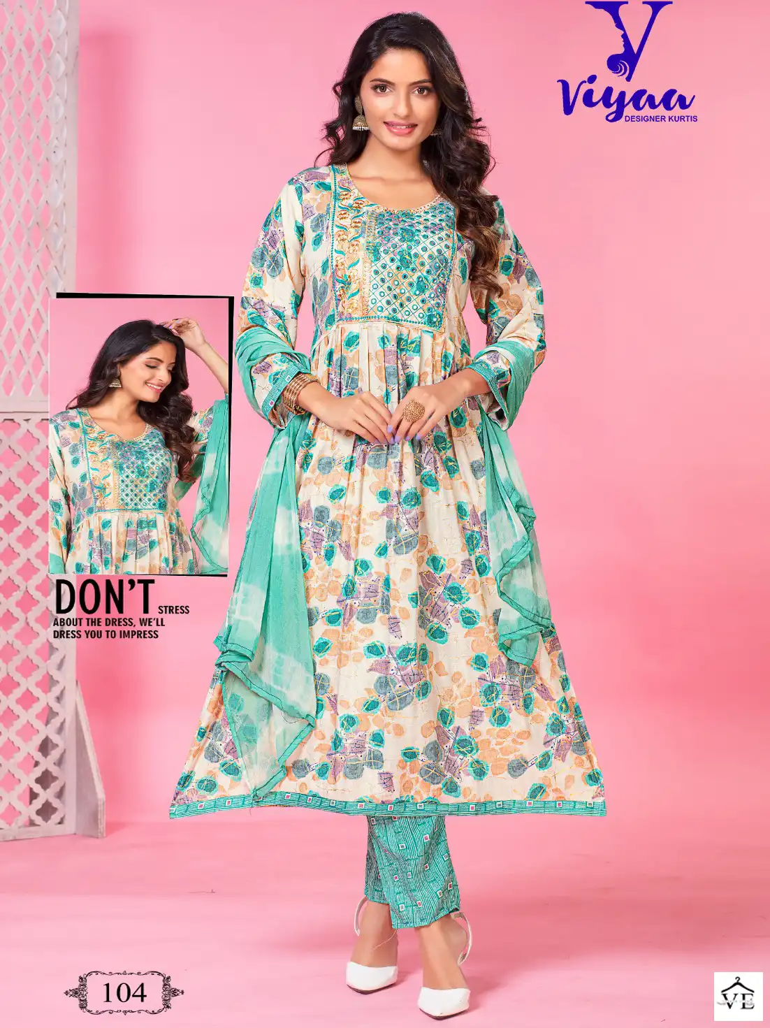 Viyaa Designer Nakhrali Vol 1 Rayon Wholesale Readymade Suits Catalog — Wholesale Salwar Suits, MPA wholesale from Surat — view 1