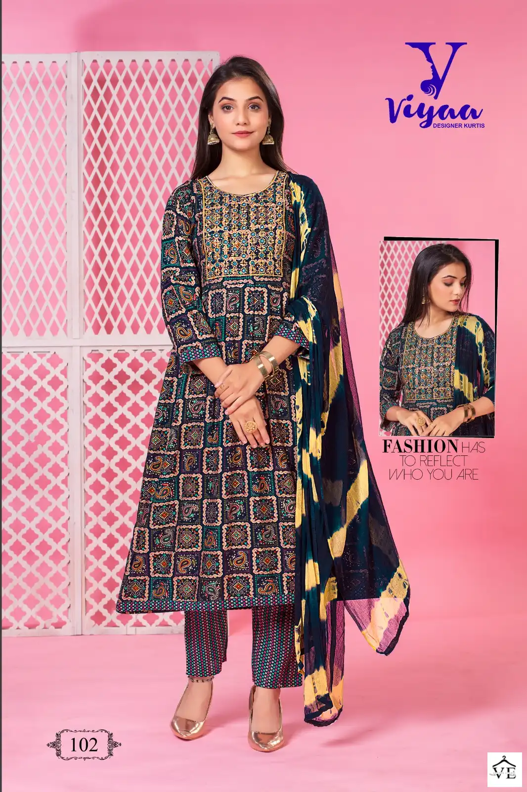Viyaa Nakhrali Vol 1 Pure Original Capsule Rayon Wholesale Readymade Suits Catalog — Wholesale Salwar Suits, MPA wholesale from Surat - Gallery Image 3