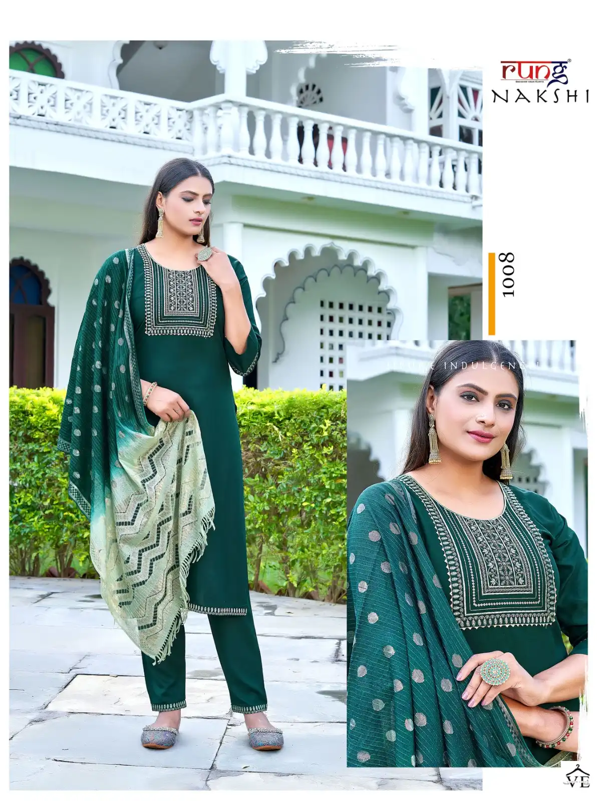 Rung Nakshi Heavy Rayon Wholesale Readymade Suits Catalog — Wholesale Salwar Suits, MPA wholesale from Surat - Gallery Image 6