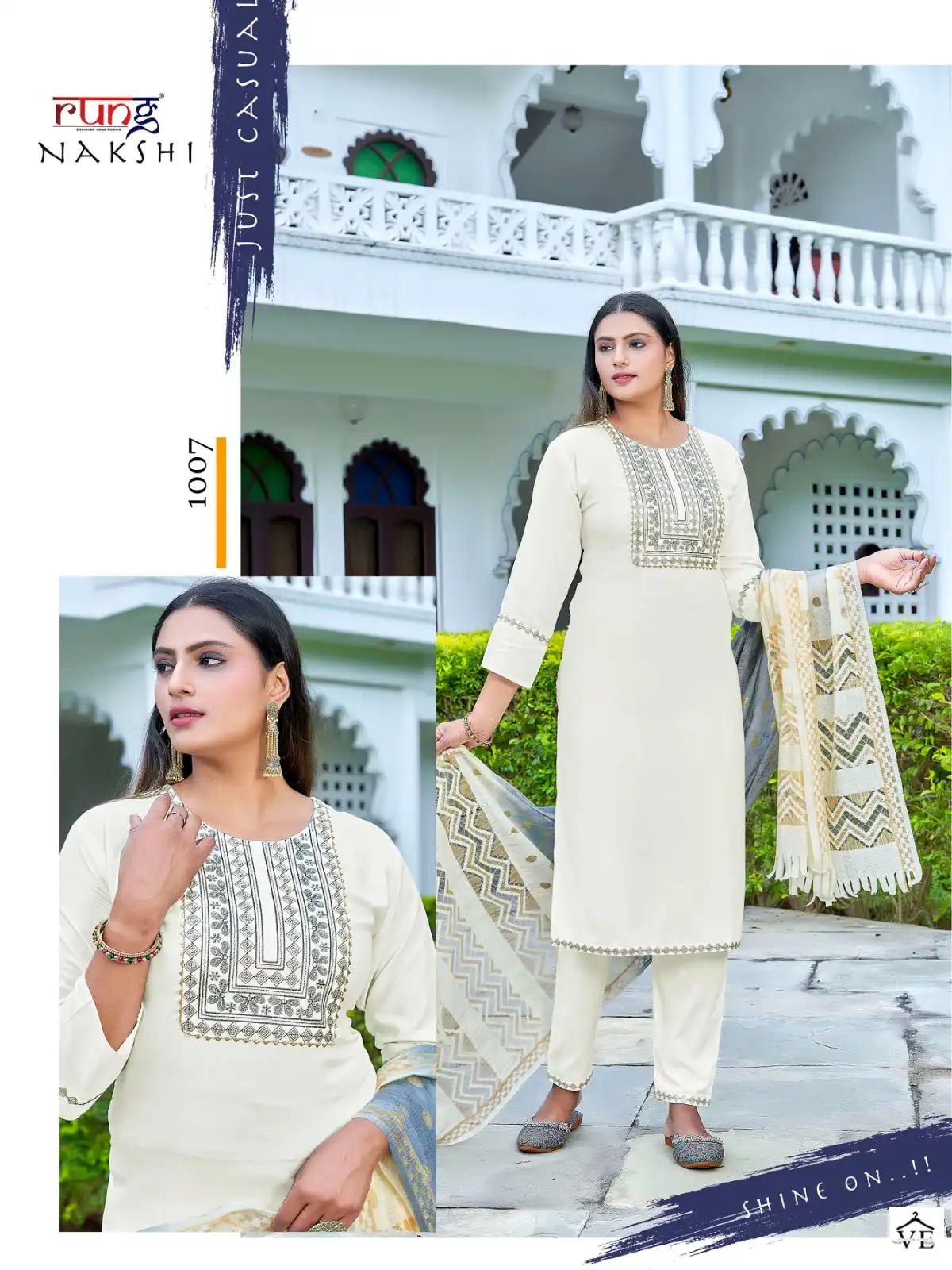 Rung Nakshi Heavy Rayon Wholesale Readymade Suits Catalog — Wholesale Salwar Suits, MPA wholesale from Surat - Gallery Image 8