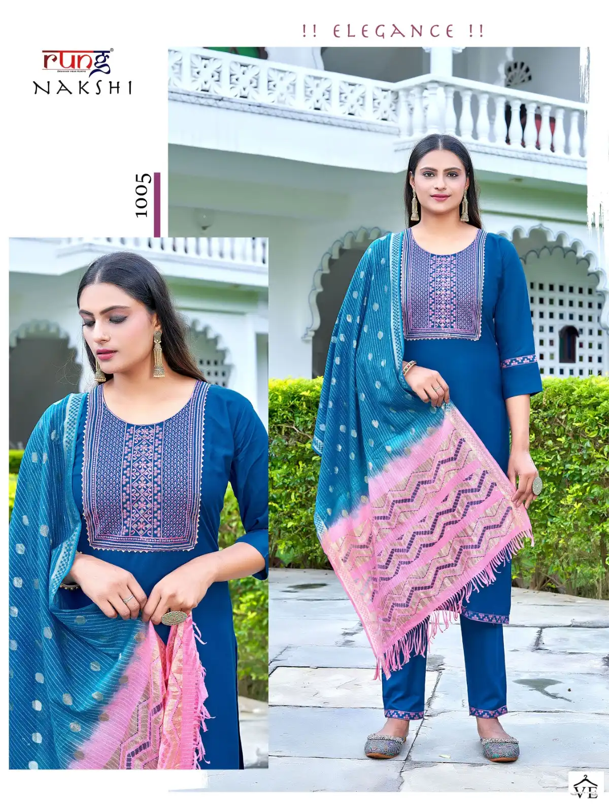 Rung Nakshi Heavy Rayon Wholesale Readymade Suits Catalog — Wholesale Salwar Suits, MPA wholesale from Surat - Gallery Image 2