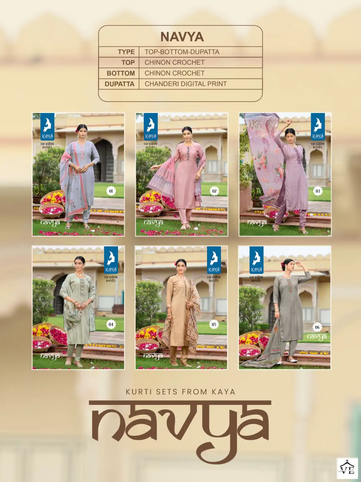 Kaya Navya Chinon Wholesale Designer Readymade Salwar Suit Catalog — Wholesale Salwar Suits, MPA wholesale from Surat — view 7