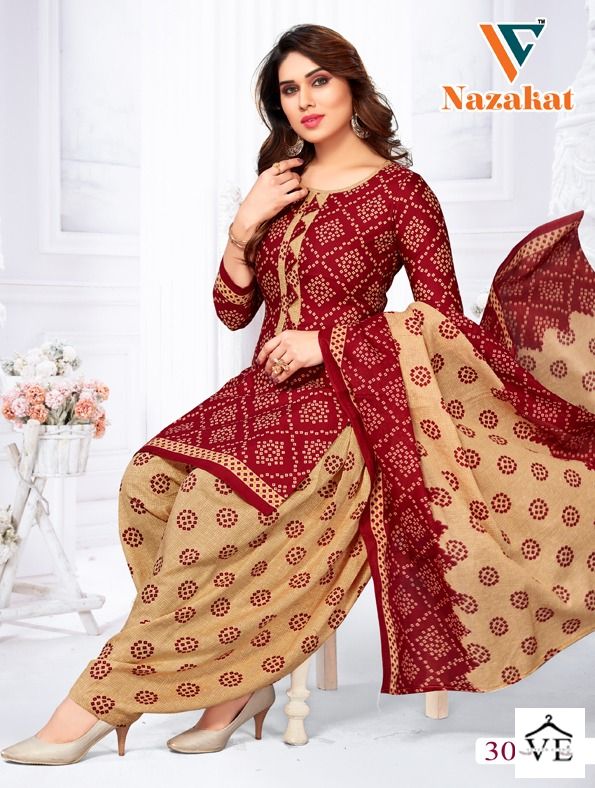 Vandana Nazakat Vol 3 Cotton Wholesale Salwar Suit Catalog — Wholesale Salwar Suits, MPA wholesale from Surat — view 1