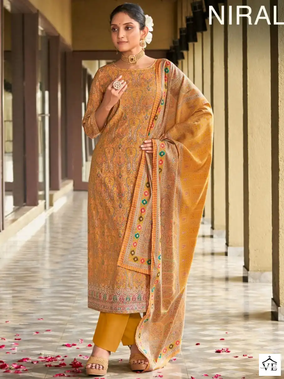 Rang Nirali Muslin Wholesale Salwar Suit Catalog — Wholesale Salwar Suits, MPA wholesale from Surat — view 1