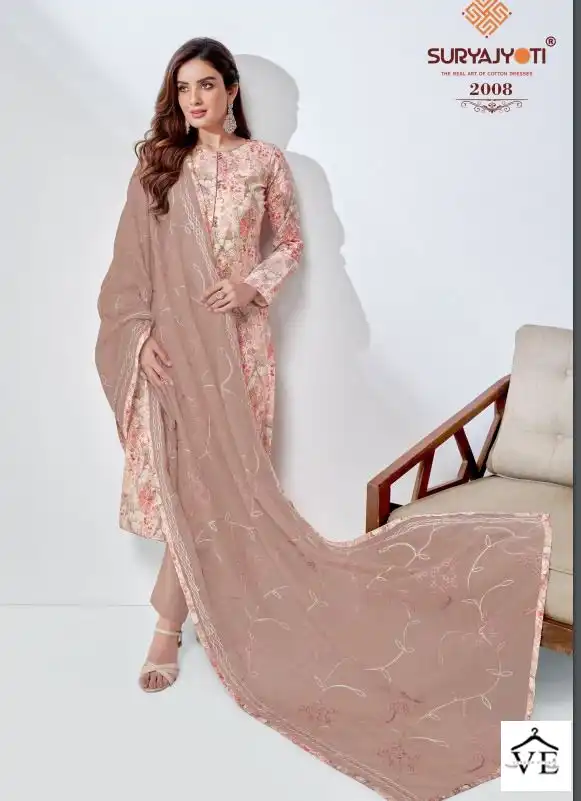 Suryajyoti Nisha Vol 2 Cotton Wholesale Fancy Salwar Suit Catalog — Wholesale Salwar Suits, MPA wholesale from Surat - Gallery Image 3