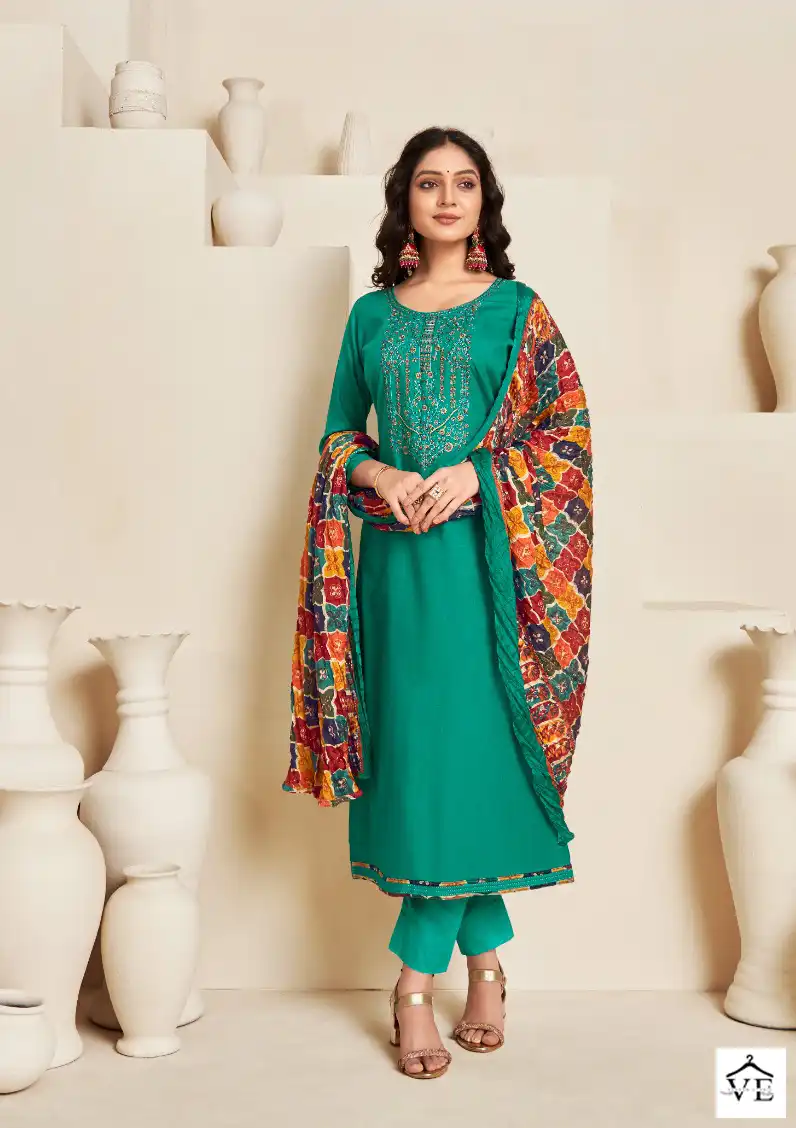 Levisha Nivisha Vol 5 Pure Rayon Slub Wholesale Salwar Suit Catalog — Wholesale Salwar Suits, Levisha wholesale from Surat - Gallery Image 3