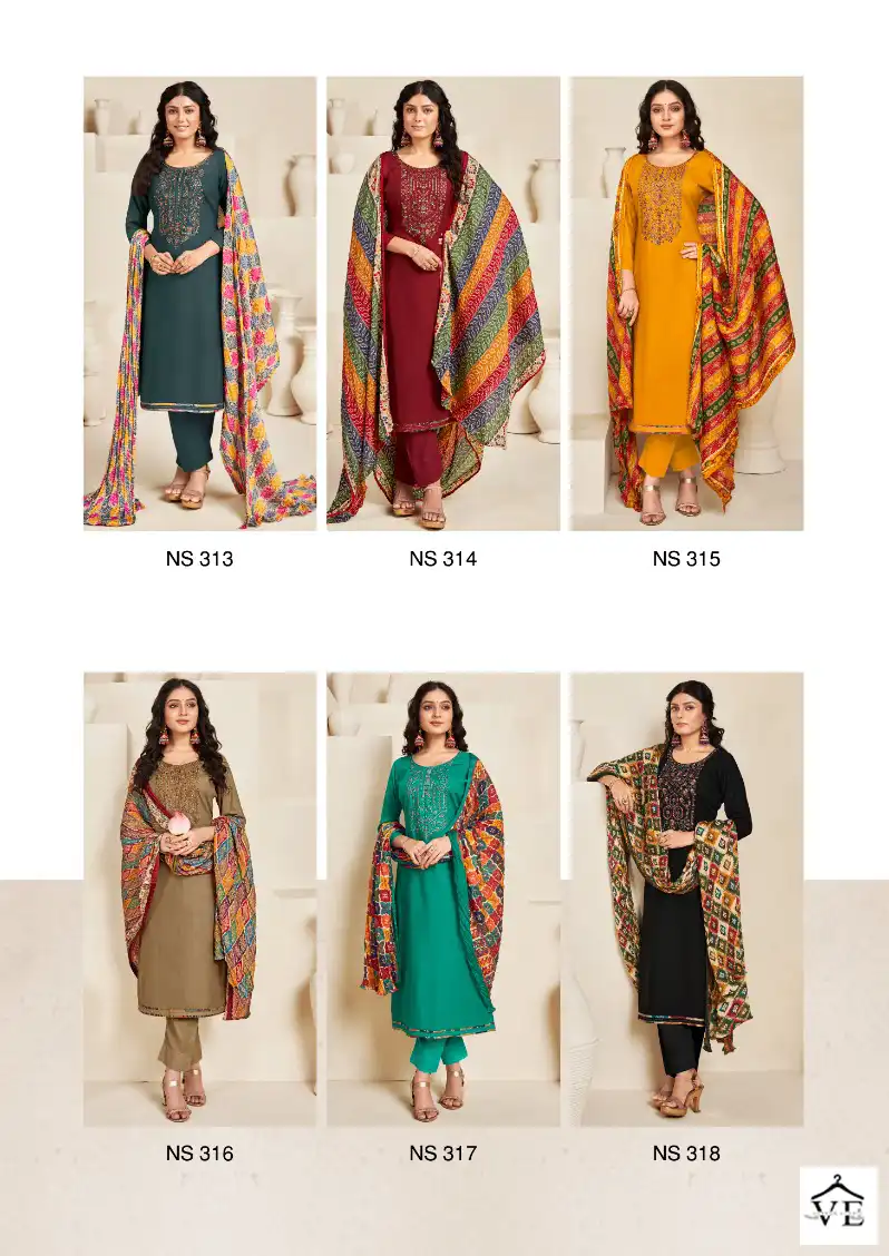 Levisha Nivisha Vol 5 Pure Rayon Slub Wholesale Salwar Suit Catalog — Wholesale Salwar Suits, Levisha wholesale from Surat — view 7